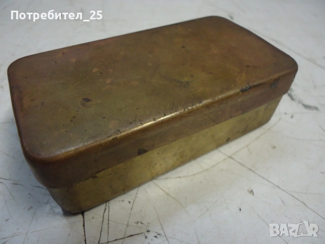 Стара кутия от месинг., снимка 2 - Други ценни предмети - 54976156
