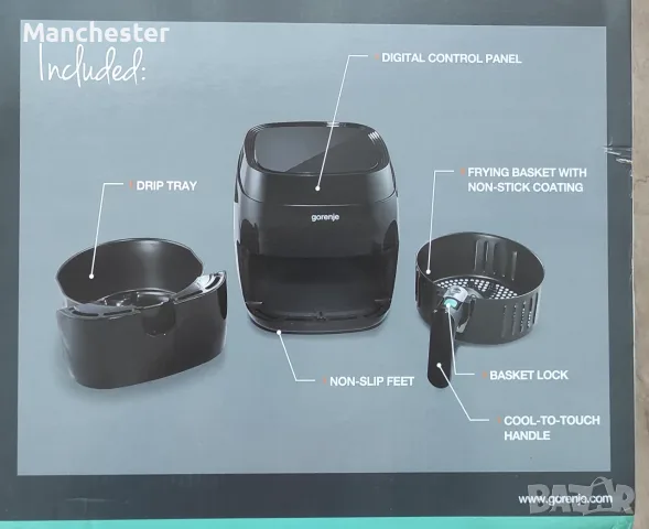 Air fryer Gorenje , снимка 2 - Фритюрници - 55424873