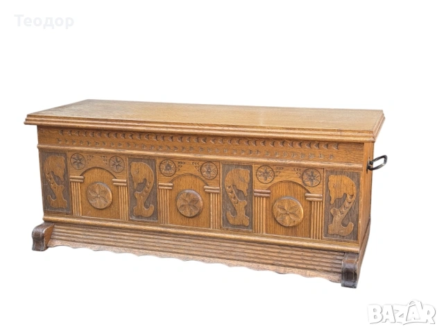 Уникален дървен сандък, снимка 4 - Декорация за дома - 54033458