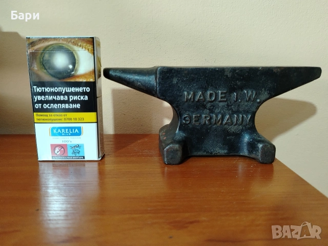 Стара малка наковалня от Германия 3кг., снимка 7 - Други ценни предмети - 54186642