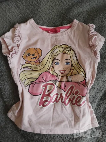 Barbie оригинална детска тениска Mattel, за ръст 116 см.