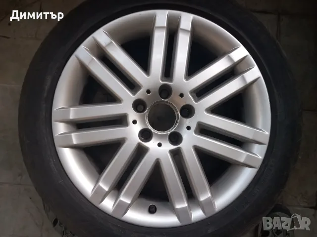 4 оригинални джанти спорт-пакет с летни гуми 17" за Mercedes, снимка 5 - Гуми и джанти - 55598826