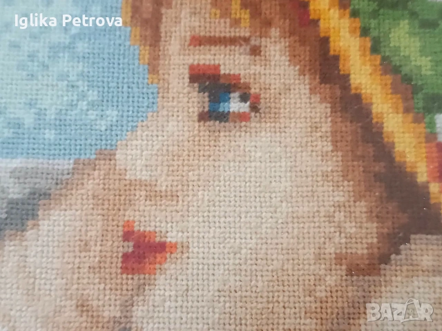 Гоблен Момичето с шапката , снимка 5 - Гоблени - 55161605