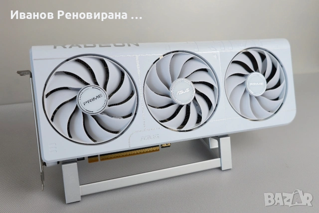 Видео карта Asus Prime RX 9070 XT White Edition 16GB GDDR6 AMD Radeon, снимка 2 - Видеокарти - 54884106