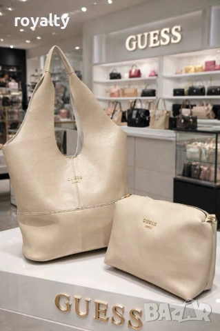 Guess Нова Кожена Дамска Чанта Различни Цветове , снимка 3 - Чанти - 54649605