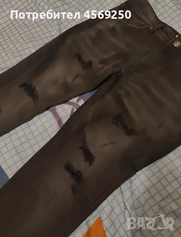 Чисто нови модерни черни дънки с накъсан ефект (Ripped Jeans) – Стилни и ефектни, р-р размер М, снимка 3 - Дънки - 54510929