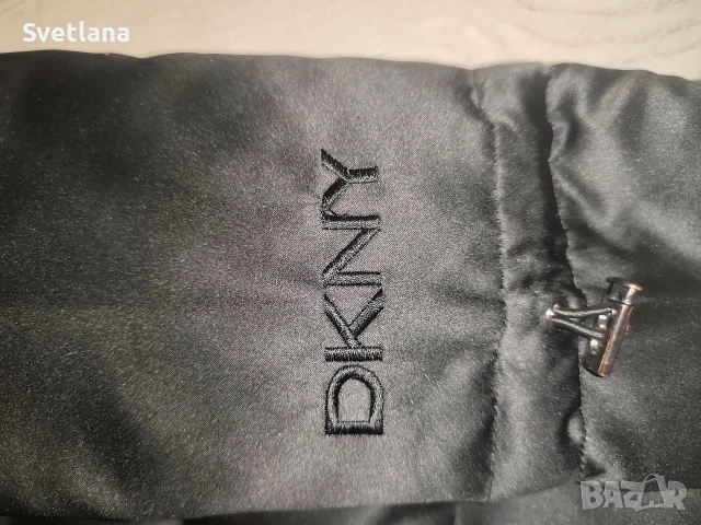 Зимно яке DKNY в класически черен цвят, снимка 3 - Якета - 54117452