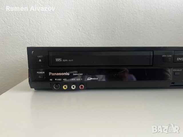 DVD и VHS видео Panasonic DMR-EZ48V + трансформатор, снимка 4 - Плейъри, домашно кино, прожектори - 55163472