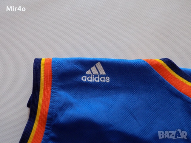 баскетболен потник oklahoma city kevin durant adidas екип блуза тениска фанела худи мъжки оригинал L, снимка 7 - Спортни дрехи, екипи - 39976158
