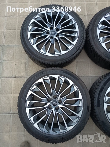 Оригинални джанти Ауди 19" 5х112 с гуми Michelin 245/45/19 Audi A6 Competition 5x112 , снимка 3 - Гуми и джанти - 55077248