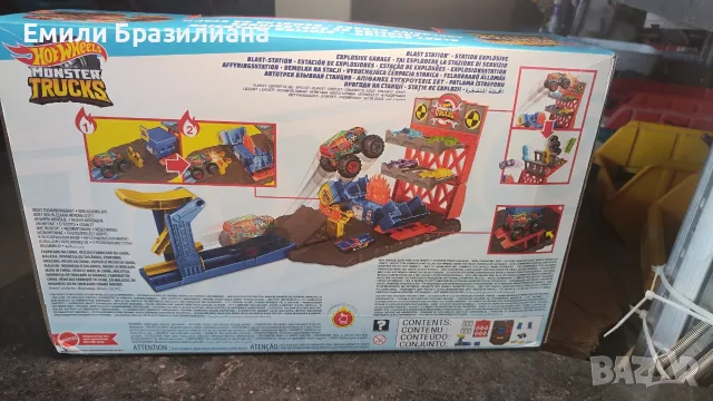 Детска играчка писта Monster Trucks Комплект Blast Station - ЧИСТО НОВА, снимка 4 - Коли, камиони, мотори, писти - 55559641