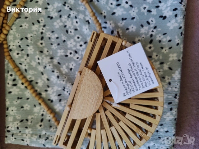 Бамбукова чантичка, снимка 3 - Чанти - 54765701