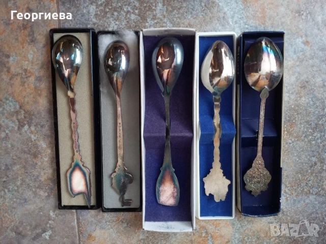 Нови колекционерски посребрени лъжички 6 броя, снимка 9 - Колекции - 54822292