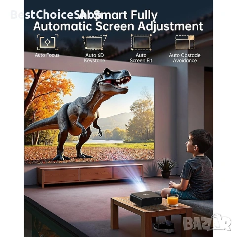 Проектор TOPTRO A1 Smart 4K WiFi 6 Netflix, снимка 12 - Плейъри, домашно кино, прожектори - 54856964