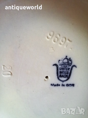 Unterweissbach ,Порцеланова Статуетка, Композиция ,Херувими ,Ангели, снимка 8 - Антикварни и старинни предмети - 54774656