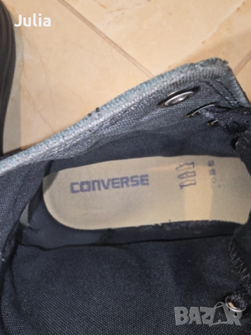 Маратонки Converse Chuck Taylor All Star Hi Total Black, снимка 5 - Маратонки - 54246243