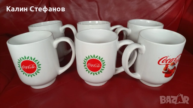 Порцеланови чаши Кока Кола новогодишни