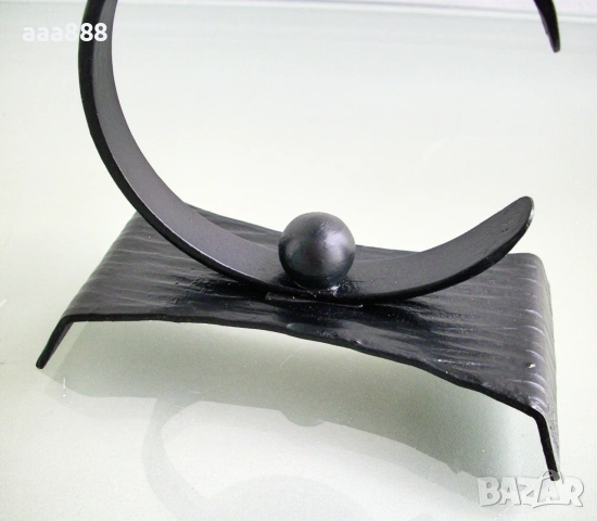 Свещник ковано желязо , снимка 3 - Декорация за дома - 55163465