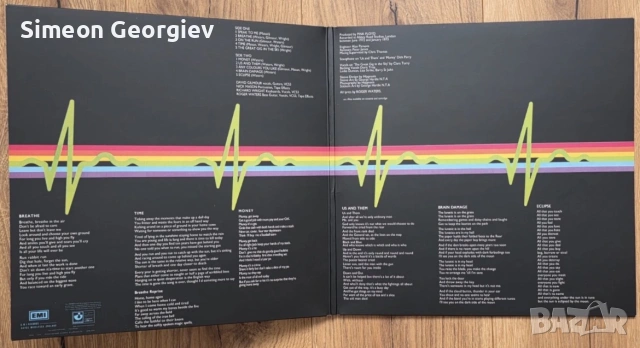 Pink Floyd Dark Side first press SHVL804 solid blue triangle , снимка 3 - Грамофонни плочи - 54984927