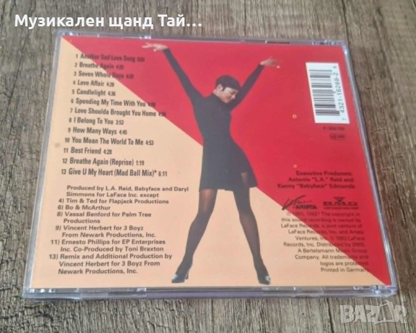 Компакт Дискове - Поп - Рок: Toni Braxton - Toni Braxton, снимка 2 - CD дискове - 54489163