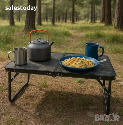 Сгъваема Маса, поднос за легло,  Помощна масичка, 61см или 64см, снимка 6 - Маси - 52236518