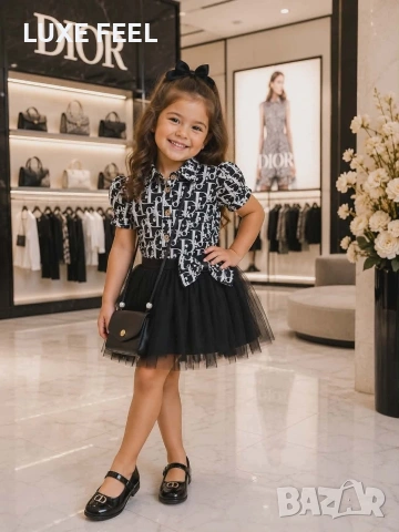 Dior 🤍Детски Комплекти с Чантичка , снимка 2 - Детски рокли и поли - 54769889