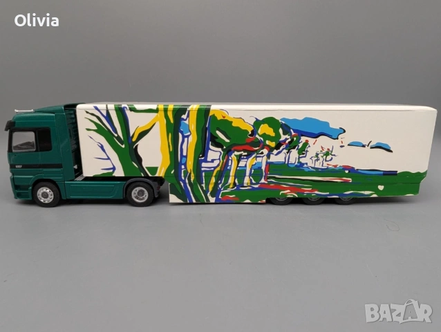Mercedes-Benz Arocs (Влекач) – NZG 1:43 с оригинална кутия, снимка 2 - Колекции - 54146479