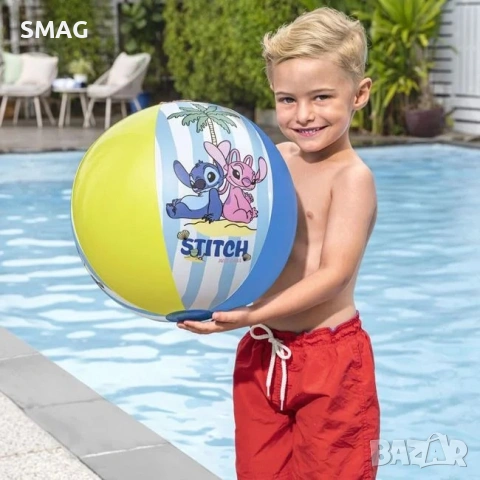 Надуваема плажна топка Stitch & Angel Ø51cm - Bestway_1261369, снимка 3 - Надуваеми играчки - 54438543
