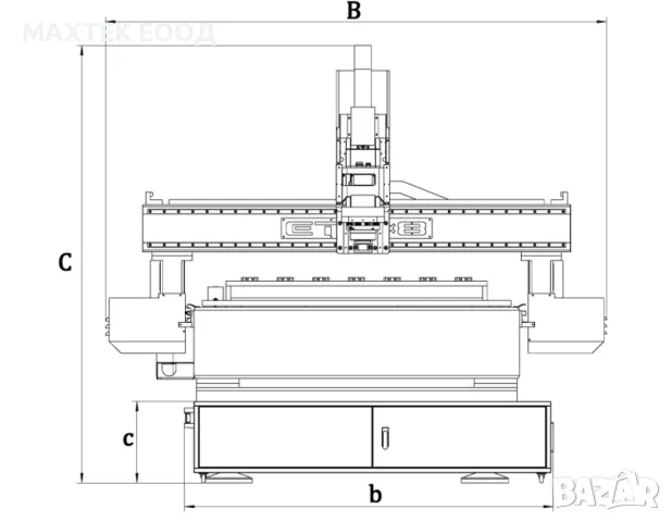 CNC Рутер Мachtec E-T8 ATC, снимка 3 - Други машини и части - 55559397