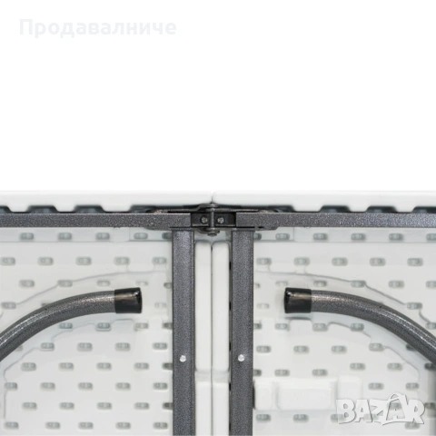 Сгъваем кетъринг комплект 180 см - Маса + 2 пейки от масивна пластмаса със стоманена рамка, снимка 8 - Маси - 54899081