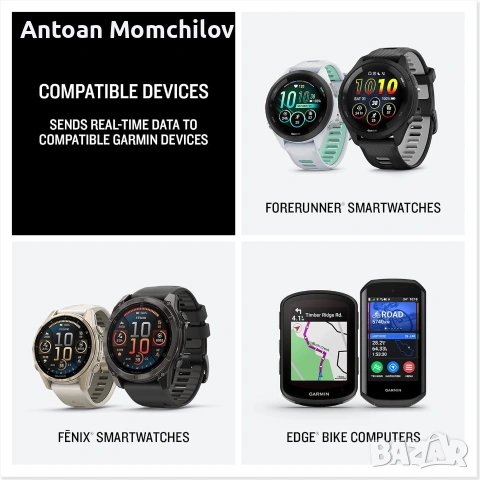 Пулсомер Garmin HRM-200 XS-S с гръден колан, снимка 3 - Спортна екипировка - 54964368