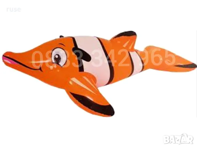 НОВИ! Надуваема водна играчка 155см Риба Клоун, снимка 3 - Други - 55396928