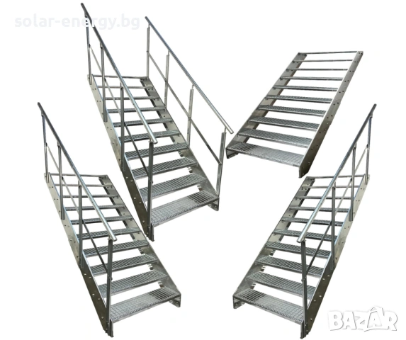 Метално стълбище 10 стъпала | Външни стълби | Поцинковано, снимка 5 - Други - 54235791