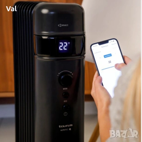 Смарт маслен радиатор Taurus Agadir Connect Malbork 2000W – Управление чрез мобилно приложение, снимка 4 - Радиатори - 55018171