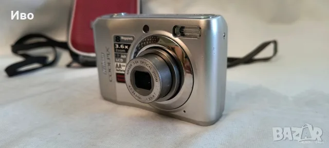 Фотоапарат Nikon Coolpix L19 + калъф и карта памет , снимка 2 - Фотоапарати - 55627829