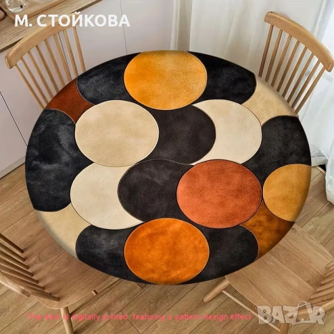 Кръгла покривка за маса 65-80 см., снимка 2 - Други - 55168914