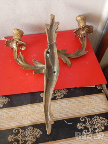 Свещник за стена рококо, снимка 5 - Други ценни предмети - 54298874