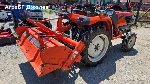 Японски трактор Kubota T220 с фреза, 4x4, 22 кс., АграБГ Джолев, снимка 4 - Селскостопанска техника - 55118686