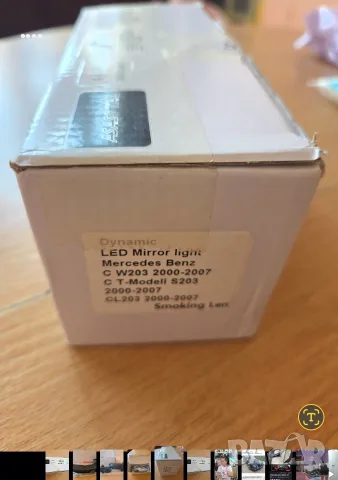 LED Mirror light Mercedes-Benz W203, снимка 5 - Лед осветление - 55320519