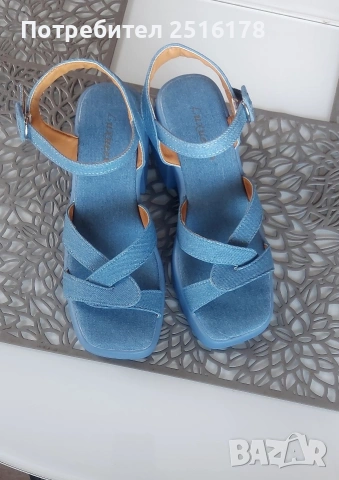 Уникални дънкови сандали! Нови!!!, снимка 3 - Сандали - 54086347