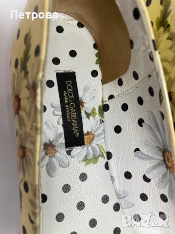Кожени балеринки Dolce & Gabbana 37.5 Оригинал, снимка 6 - Дамски ежедневни обувки - 54721085