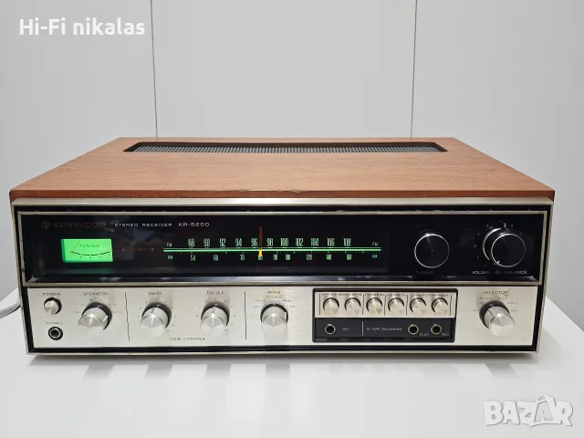 стерео усилвател ресийвър ретро Hi-Fi KENWOOD KR-5200, снимка 2 - Ресийвъри, усилватели, смесителни пултове - 55649912