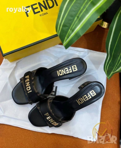 Fendi Нови Дамски Чехли , снимка 3 - Чехли - 55152662