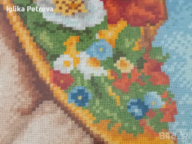 Гоблен Момичето с шапката , снимка 7 - Гоблени - 55161605