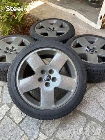 джанти 18, 5х112, 8.5J - Fat Fives, с гуми 245/45/18