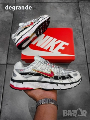 👟Nike P6000 White/Red/Gold, снимка 4 - Маратонки - 54751814