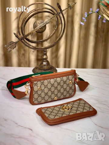 Gucci Нова Дамска Кожена Чанта Гучи Различни Цветове , снимка 13 - Чанти - 55082928