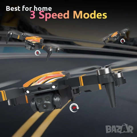 TTROARDS TT19 Сгъваем 1080P дрон с камера за възрастни, 270° избягване на препятствия, снимка 5 - Дронове и аксесоари - 54352271