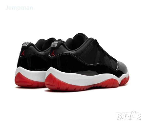 Мьжки кецове jordan 11 low retro bred, снимка 2 - Кецове - 54894763