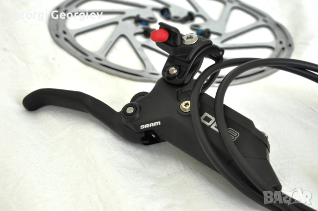 SRAM DB8 Stealth – пълен комплект спирачки + 2 диска 200 mm + 2 адаптера 20P-2, снимка 13 - Части за велосипеди - 55220481